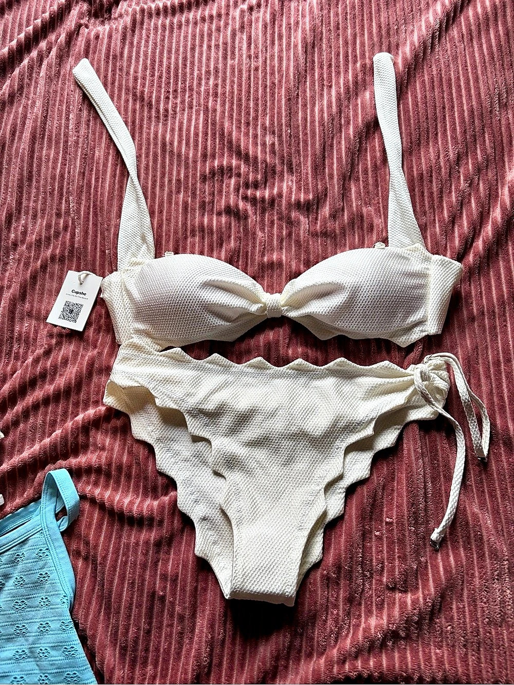 Cupshe White Bikini Set NWT